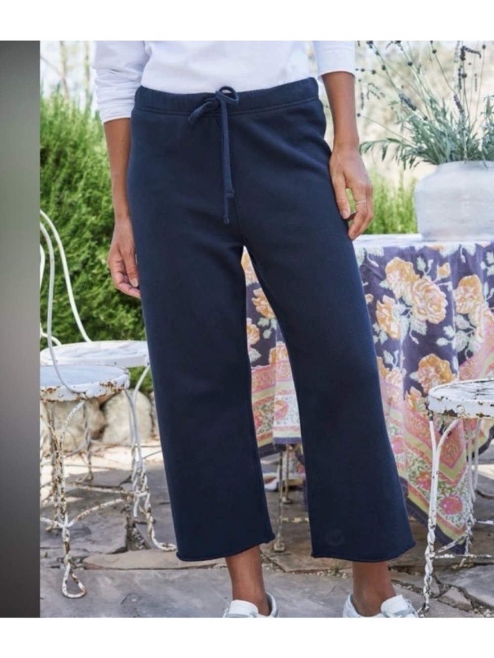 Frank & Eileen Catherine Favorite Fleece Sweat Pants Women's NAVY BLUE Sz M